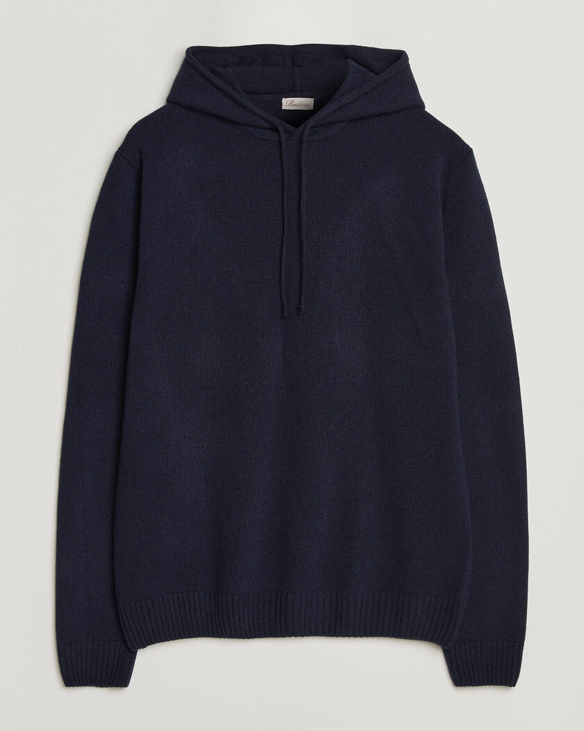 Stenströms Brushed Merino Hood Navy – Blu