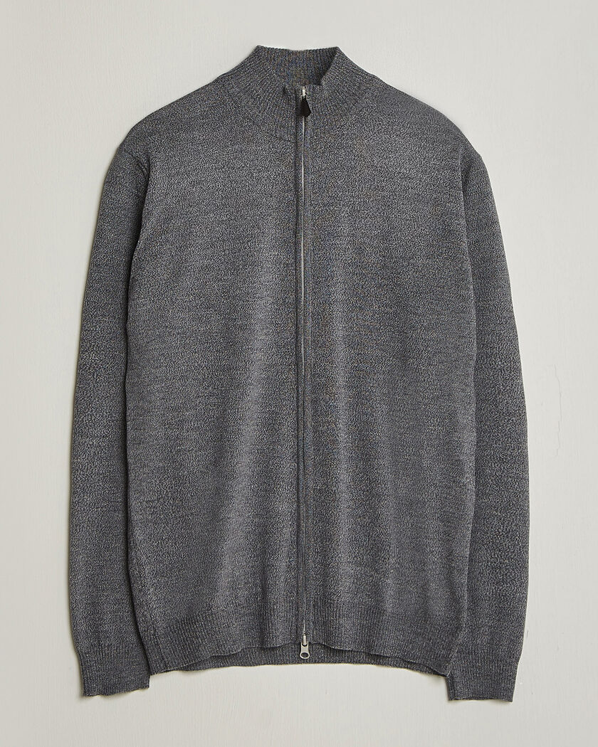 Stenströms Merino Full Zip Grey – Grigio