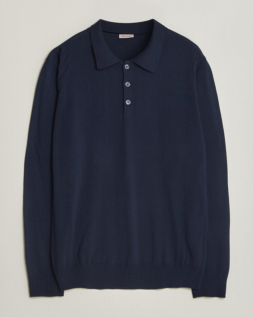 Stenströms Merino Polo Navy – Blu