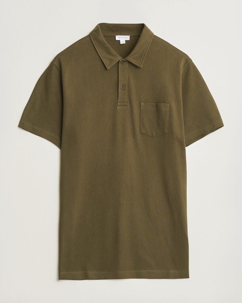 Sunspel Riviera Polo Shirt Loden Green – Verde