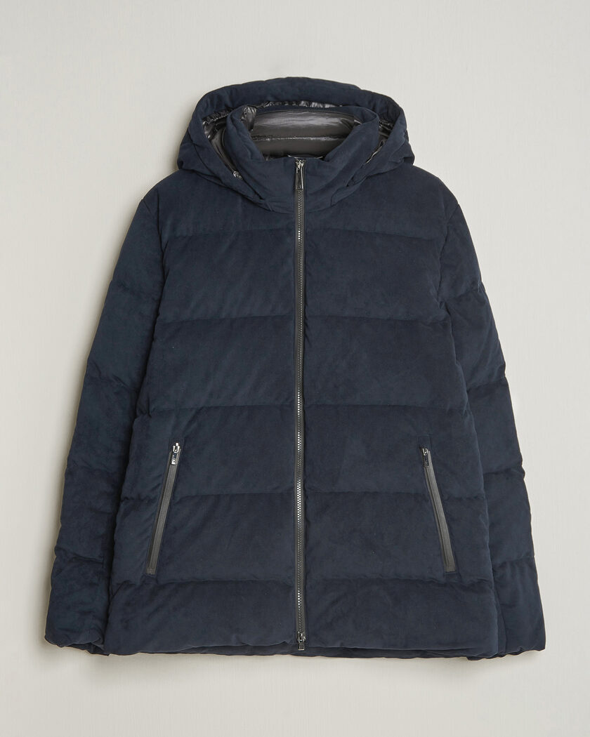 UBR Concord Jacket Savile Neo Suede Navy – Blu