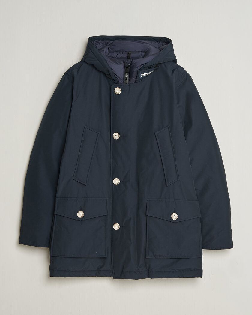 Woolrich Arctic Parka No Fur Melton Blue – Blu