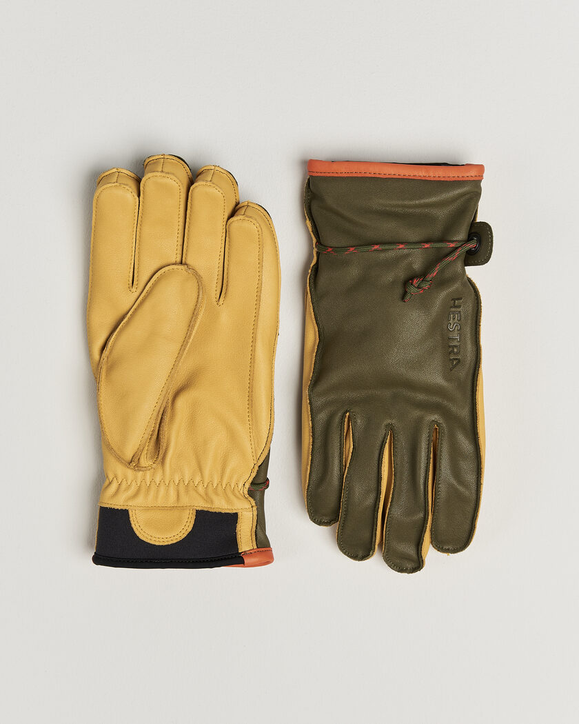  Hestra Wakayama Leather Ski Glove Loden/Tan – Multicolore