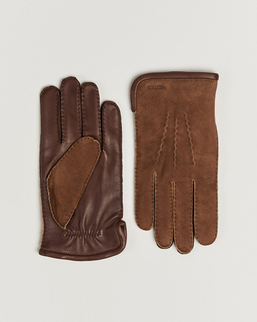 Hestra Balthazar Suede/Nappa Leather Glove Brown – Marrone