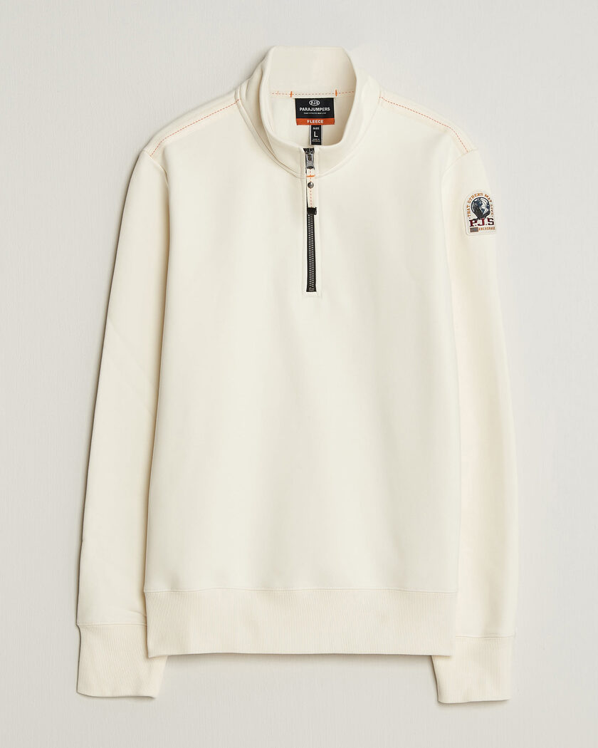 Parajumpers Broad Peak Super Easy Half Zip Sweatshirt Warm Ivory – Bianco