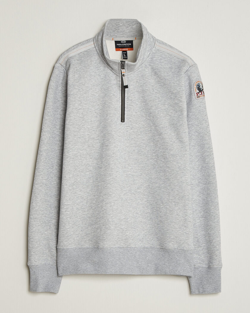Parajumpers Broad Peak Super Easy Half Zip Sweatshirt Ash Grey Melange – Grigio