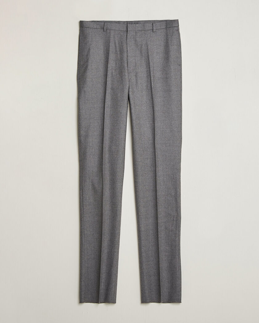Kamakura Shirts Saxony Wool Ivy Trousers Mid Gray – Grigio