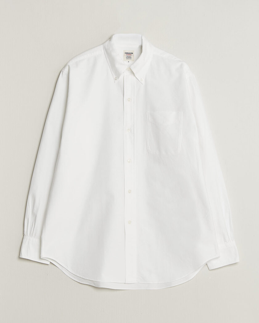 Kamakura Shirts Ametora Japanese Oxford BD Shirt White – Bianco