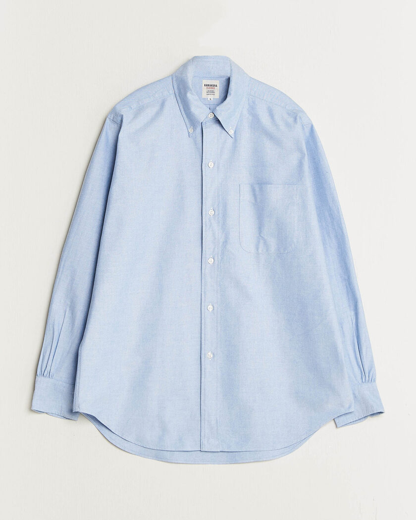 Kamakura Shirts Ametora Japanese Oxford BD Shirt Light Blue – Blu