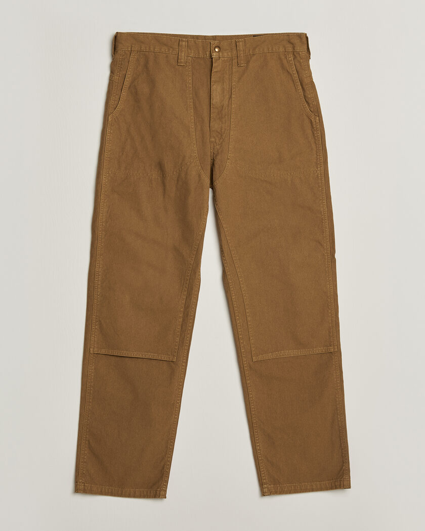 orSlow Double Knee Work Trousers Brown – Marrone