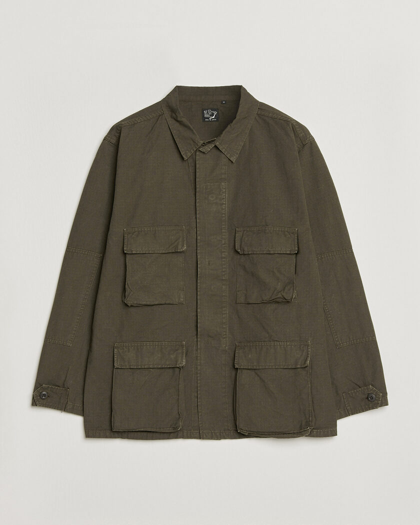 orSlow B.D.U. Stone Washed Jacket Coffee Brown – Marrone