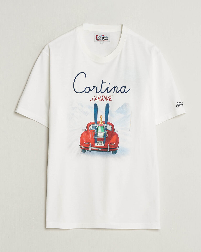 MC2 Saint Barth Printed Cotton T-Shirt Cortina – Bianco