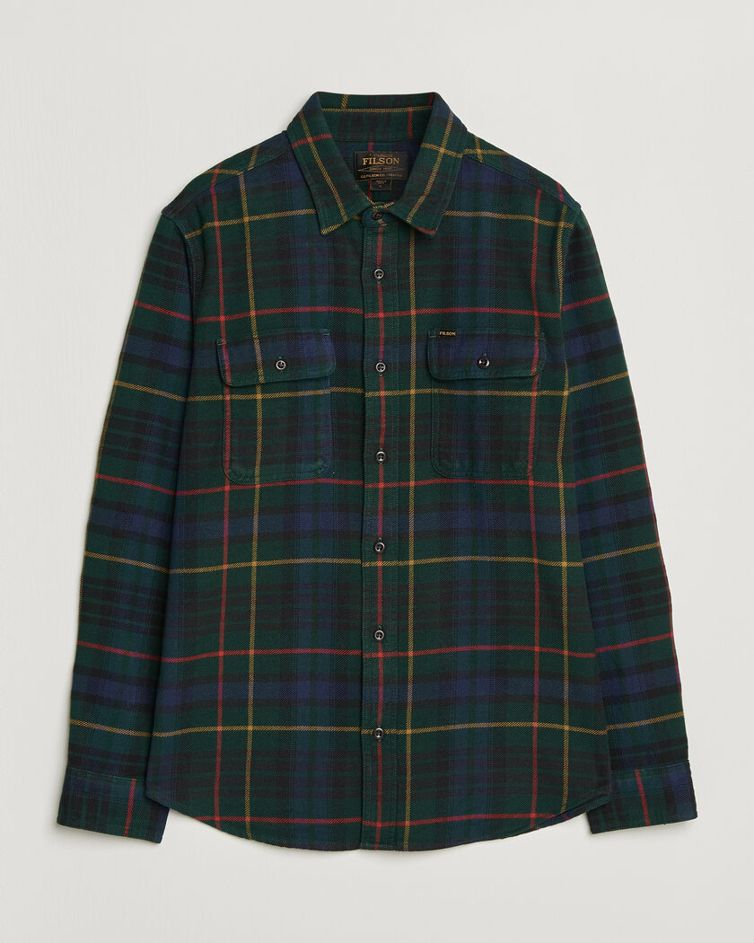 Filson Vintage Flannel Work Shirt Green/Navy – Verde