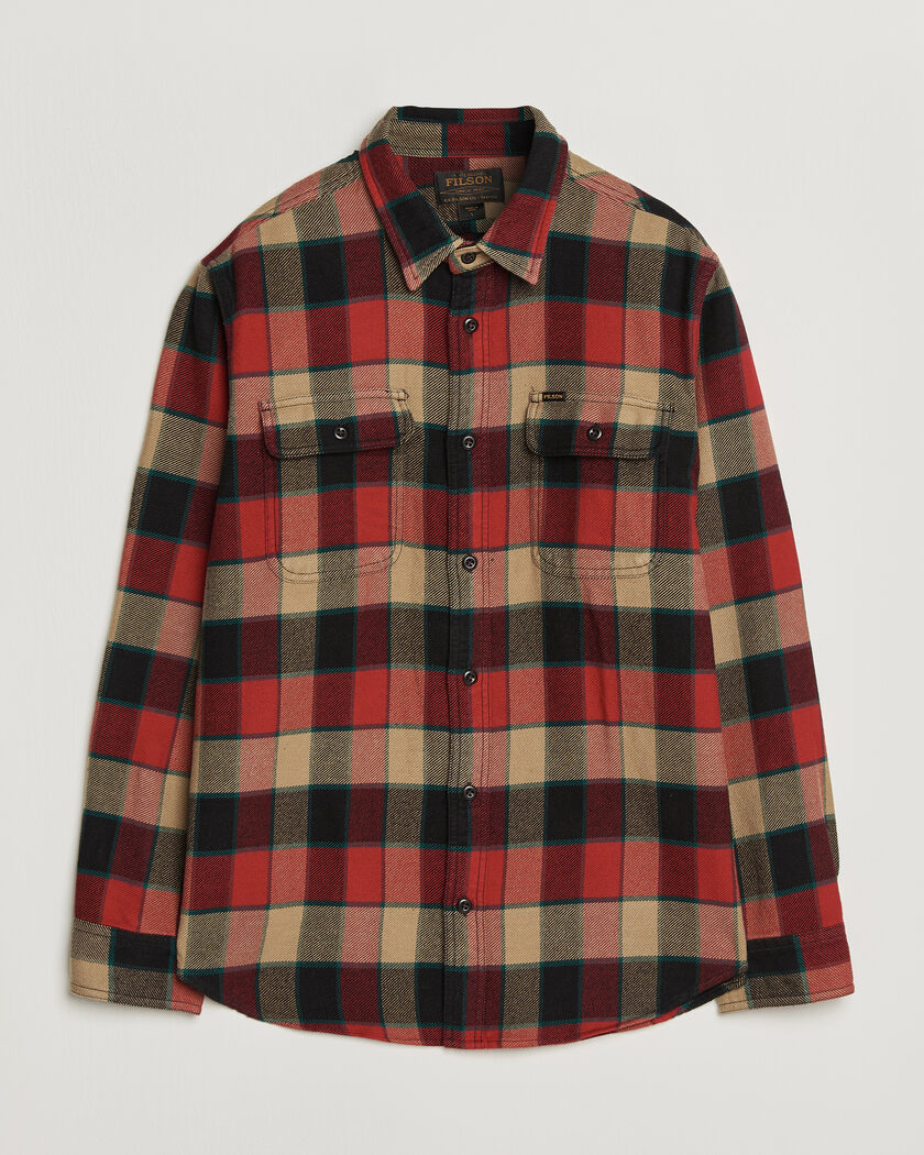 Filson Vintage Flannel Work Shirt Red/Cream – Rosso