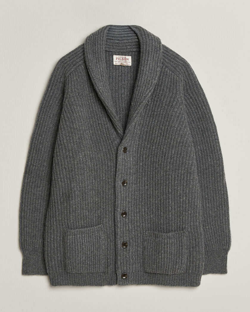 Filson Bristol Cardigan Sweater Medium Grey Melange – Grigio