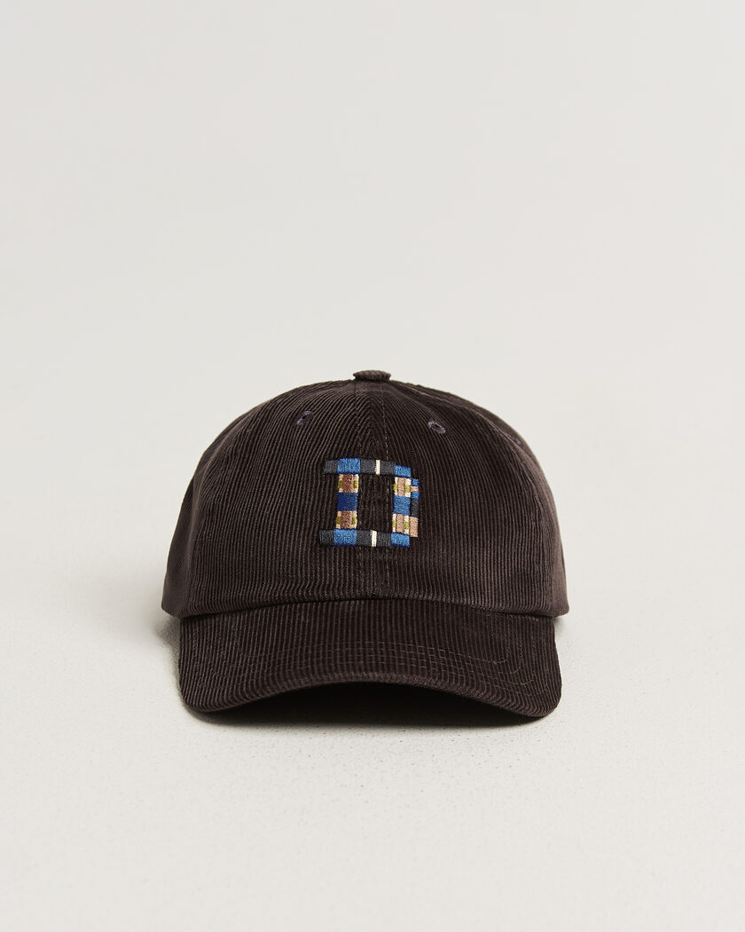 Drake's D 1977 Cord Baseball Cap Brown – Marrone