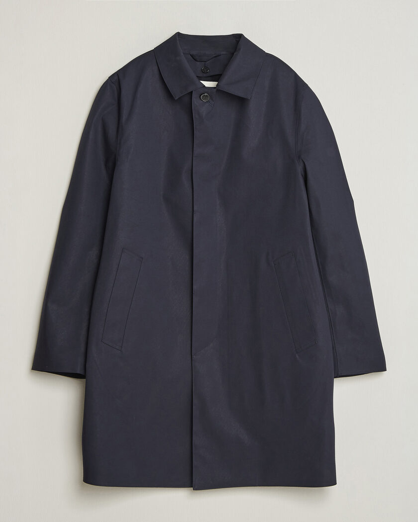 Mackintosh Dunoon Car Coat Navy – Blu