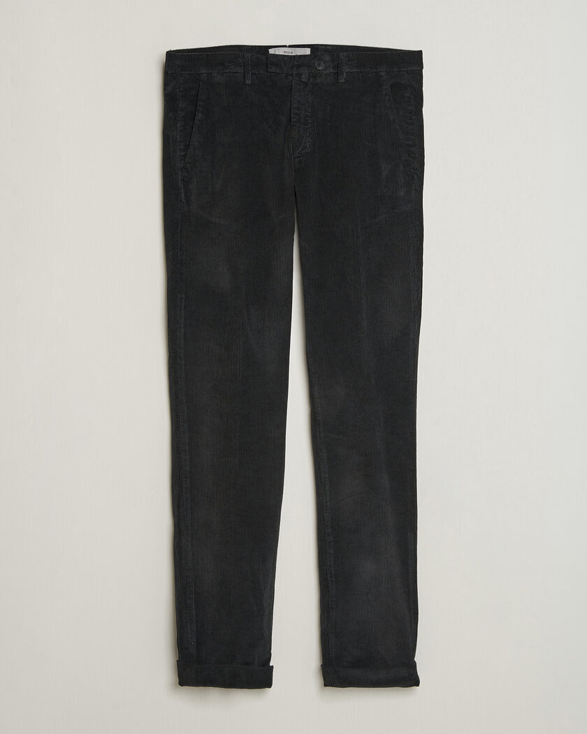 Briglia 1949 Slim Fit Corduroy Trousers Black – Nero