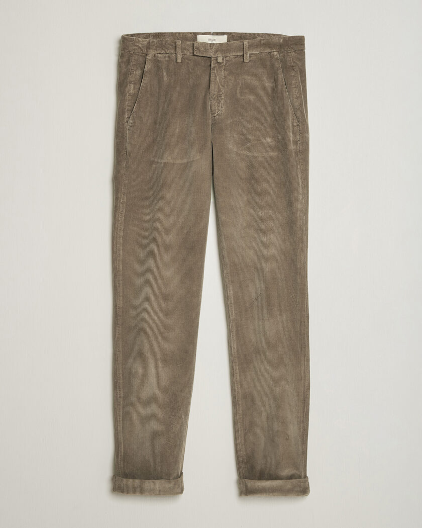 Briglia 1949 Slim Fit Corduroy Trousers Taupe – Marrone