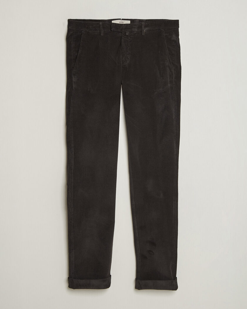 Briglia 1949 Slim Fit Corduroy Trousers Dark Brown – Marrone