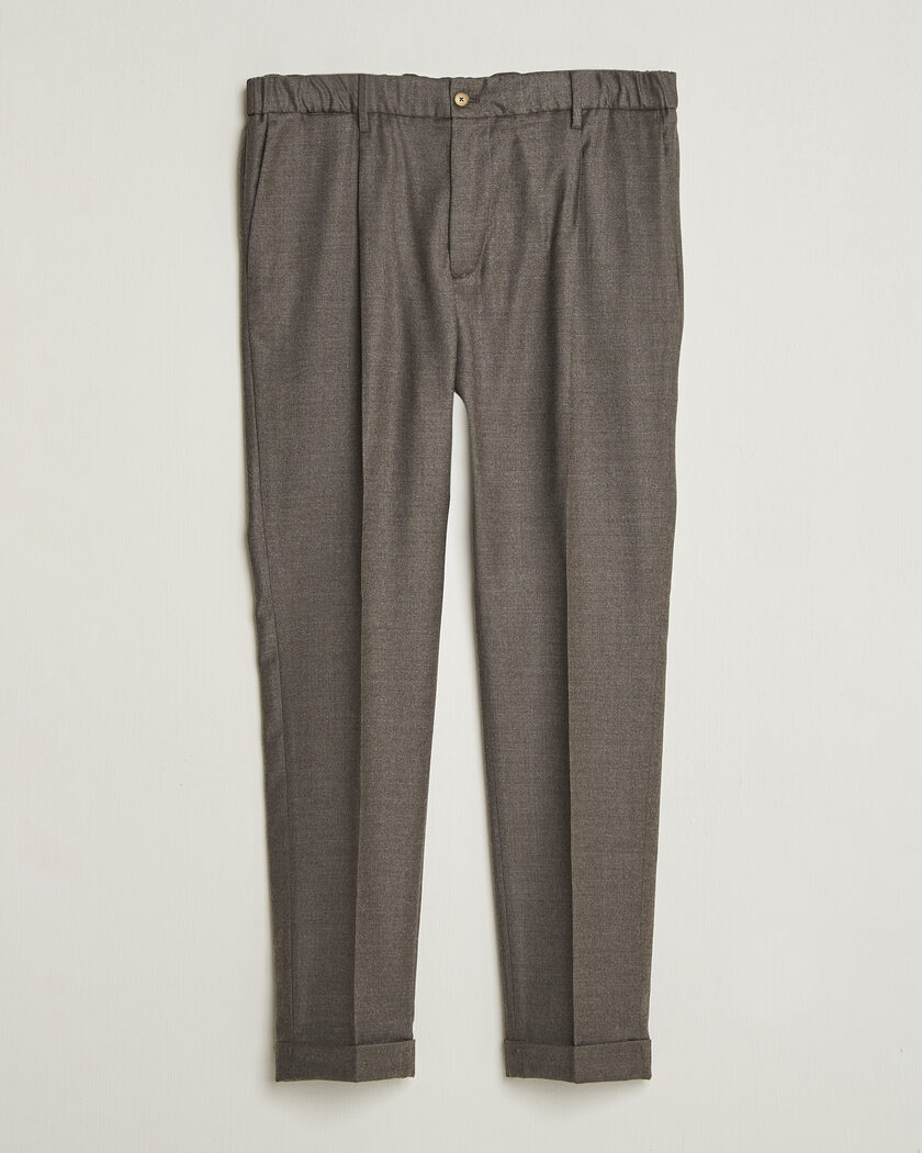 Briglia 1949 Isola Stretch Flannel Trousers Brown – Marrone