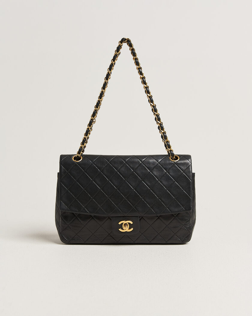 Chanel Pre-Owned Vintage Classic Flap Bag Lambskin Black – Nero