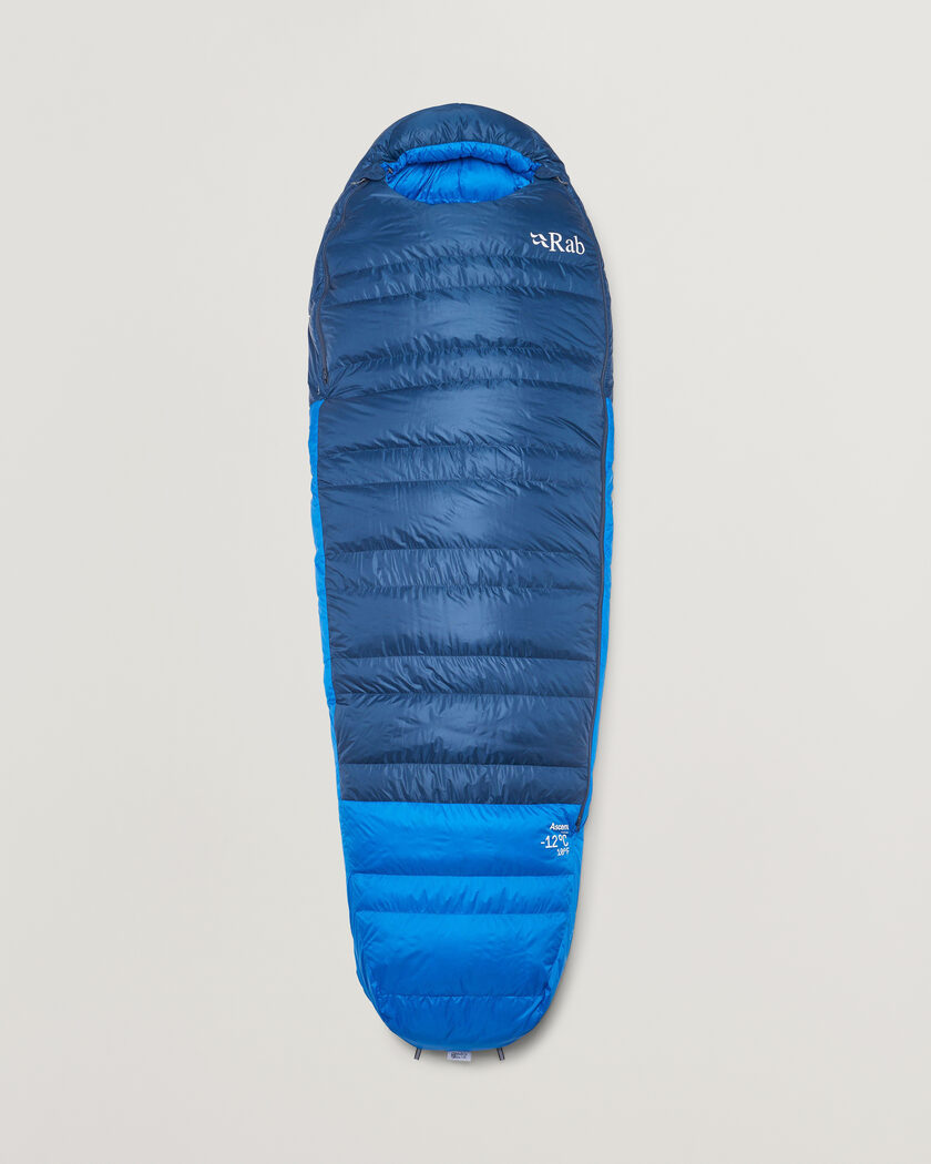 Rab Ascent -12 Sleeping Bag Regular Tempest Blue/Maya Blue – Blu