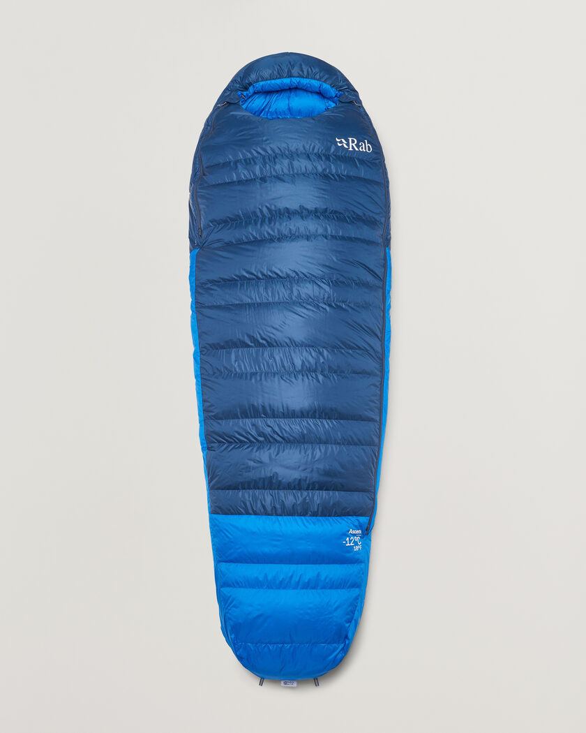 Rab Ascent -12 Sleeping Bag Long Tempest Blue/Maya Blue – Blu