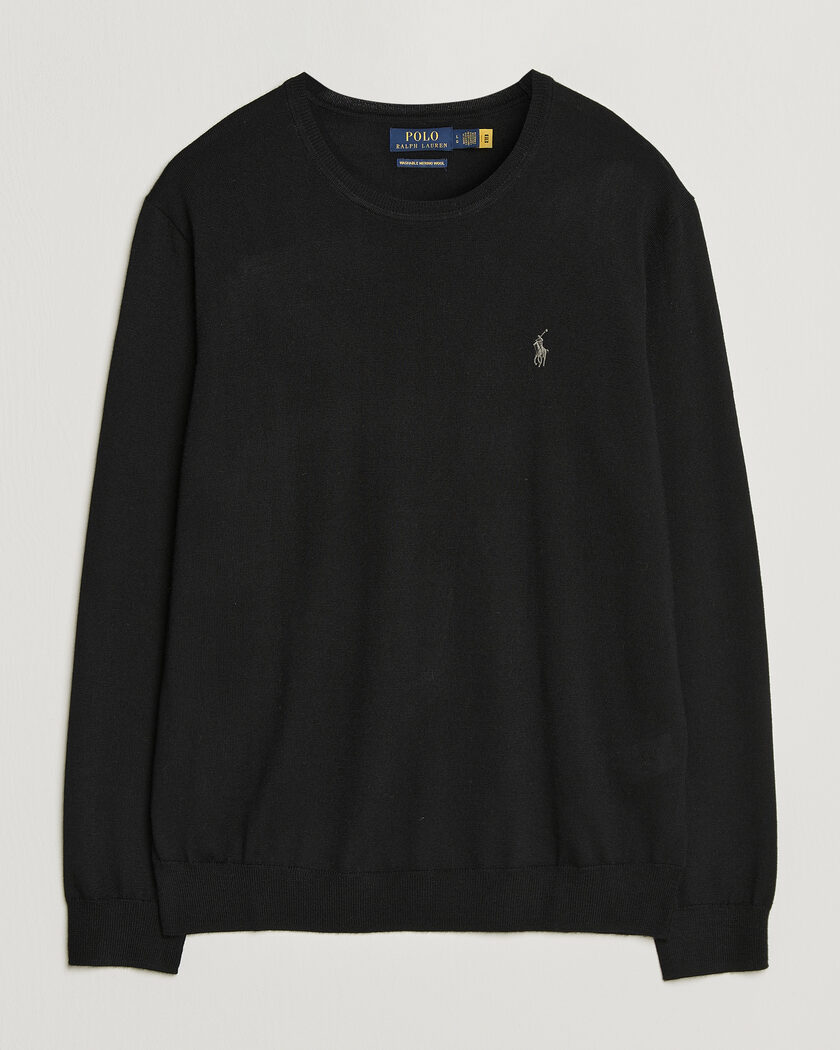 Polo Ralph Lauren Long Sleeve Pullover Polo Black – Nero