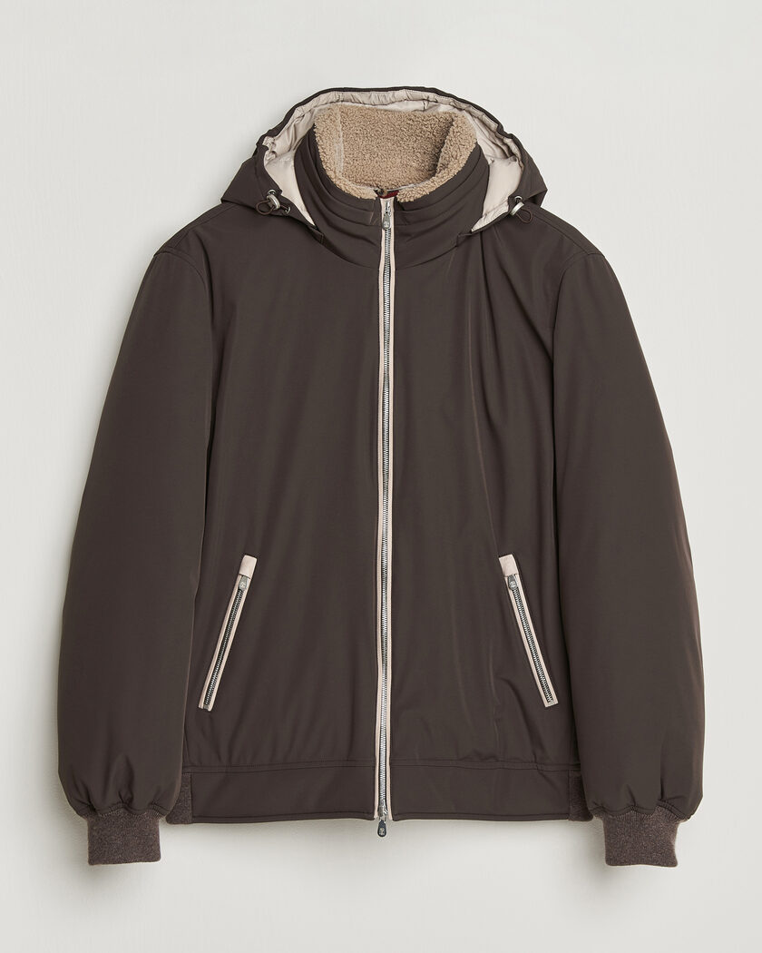 Brunello Cucinelli Padded Jacket Dark Brown – Marrone