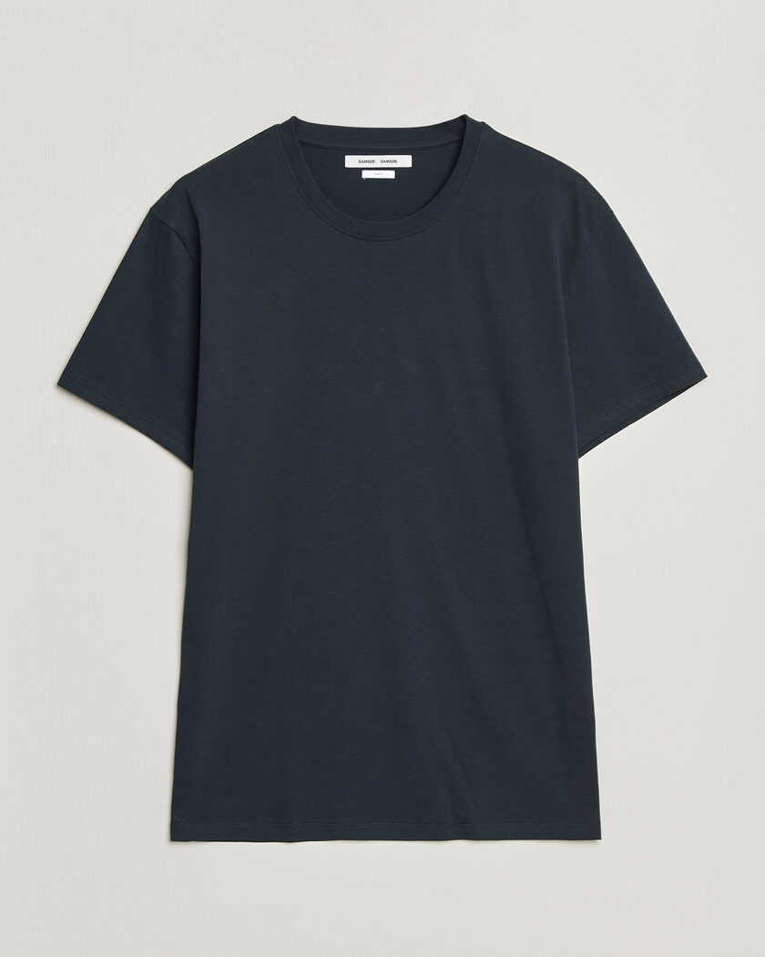 Samsøe Samsøe Kronos Cotton T-Shirt Salute Navy – Blu