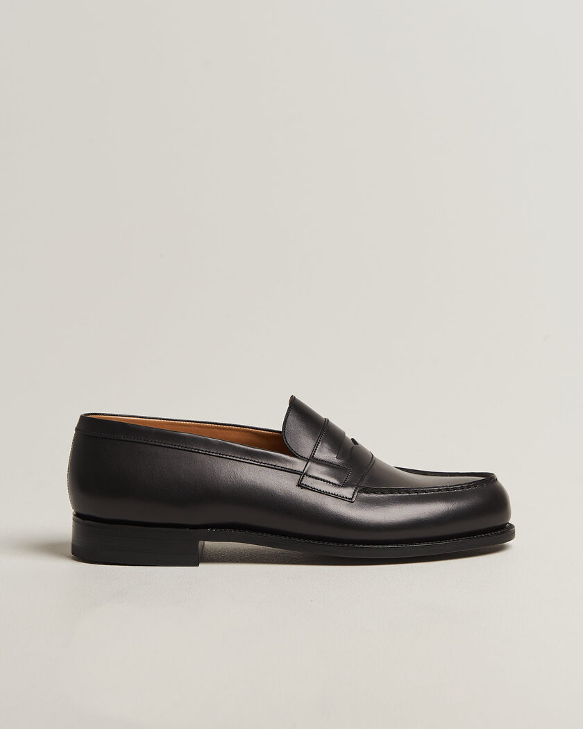 J.M. Weston 180 Penny Loafer Black Calf – Nero