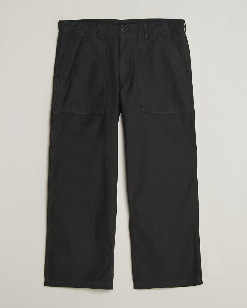 BEAMS PLUS MIL Utility Sateen Trousers Black – Nero