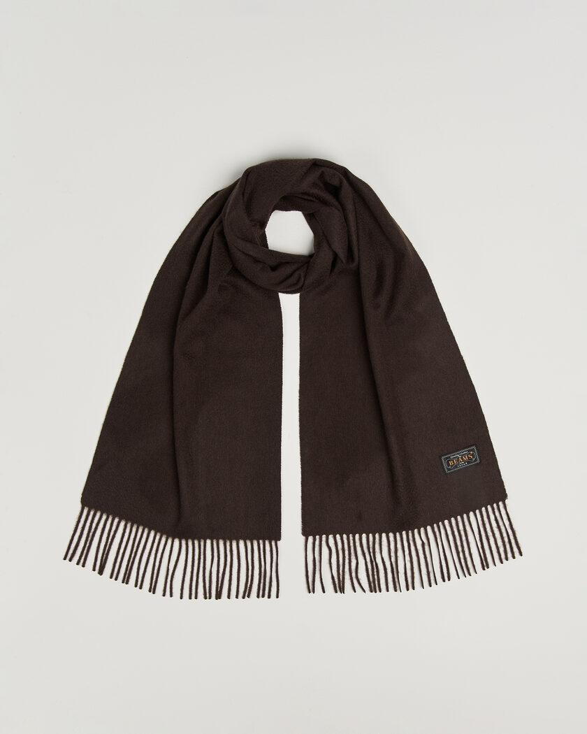 BEAMS PLUS Cashmere Scarf Dark Brown – Marrone