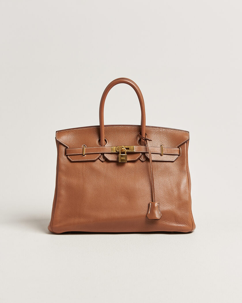 Hermès Pre-Owned Birkin 35 Togo Leather Gold – Marrone