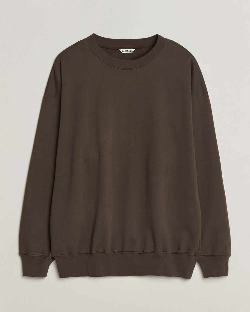 Auralee Super High Gauge Sweat Pullover Dark Brown – Marrone