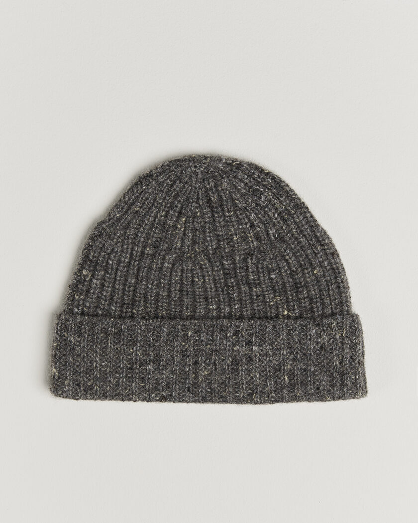 Auralee Cashmere Nep Knit Cap Mix Gray – Grigio