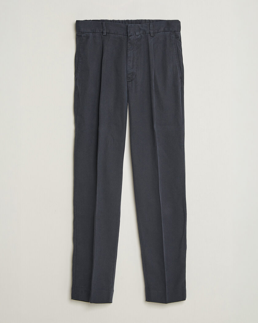 A Day's March Smart Lyocell Trousers Navy – Blu