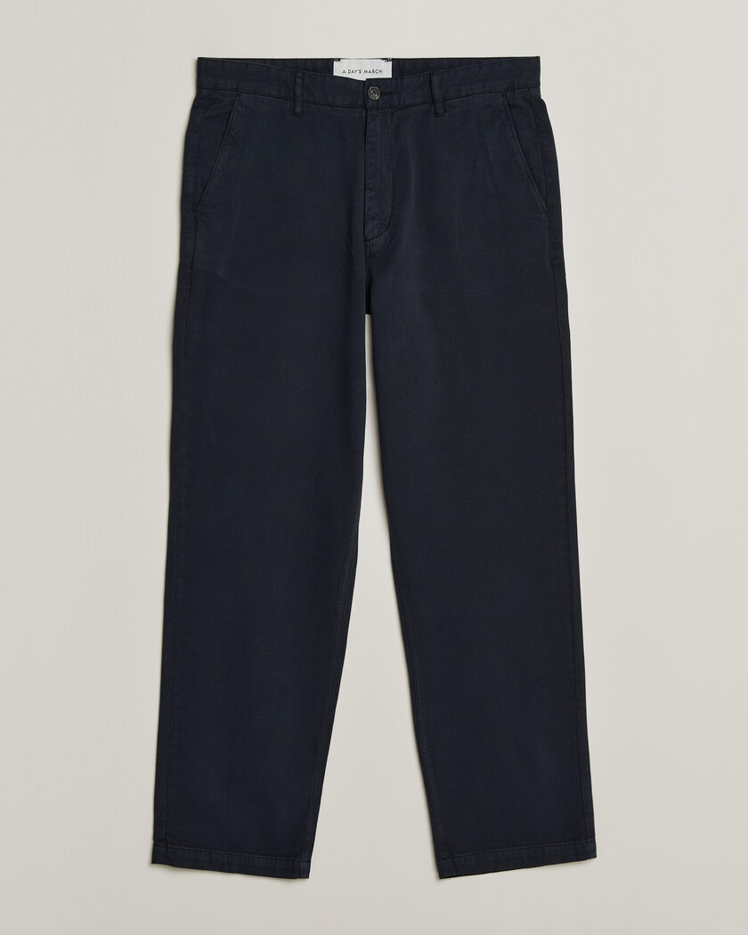 A Day's March Redwood Cotton Chinos Navy – Blu