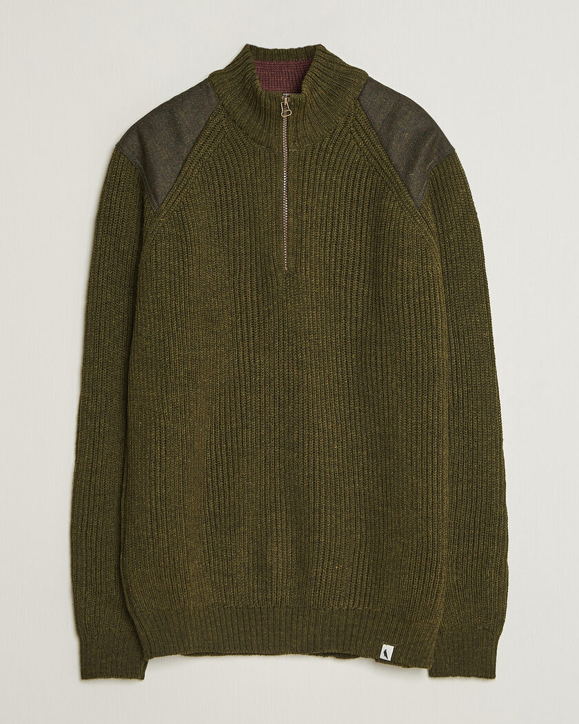Peregrine Foxton Quarter Zip Jumperr Olive – Verde