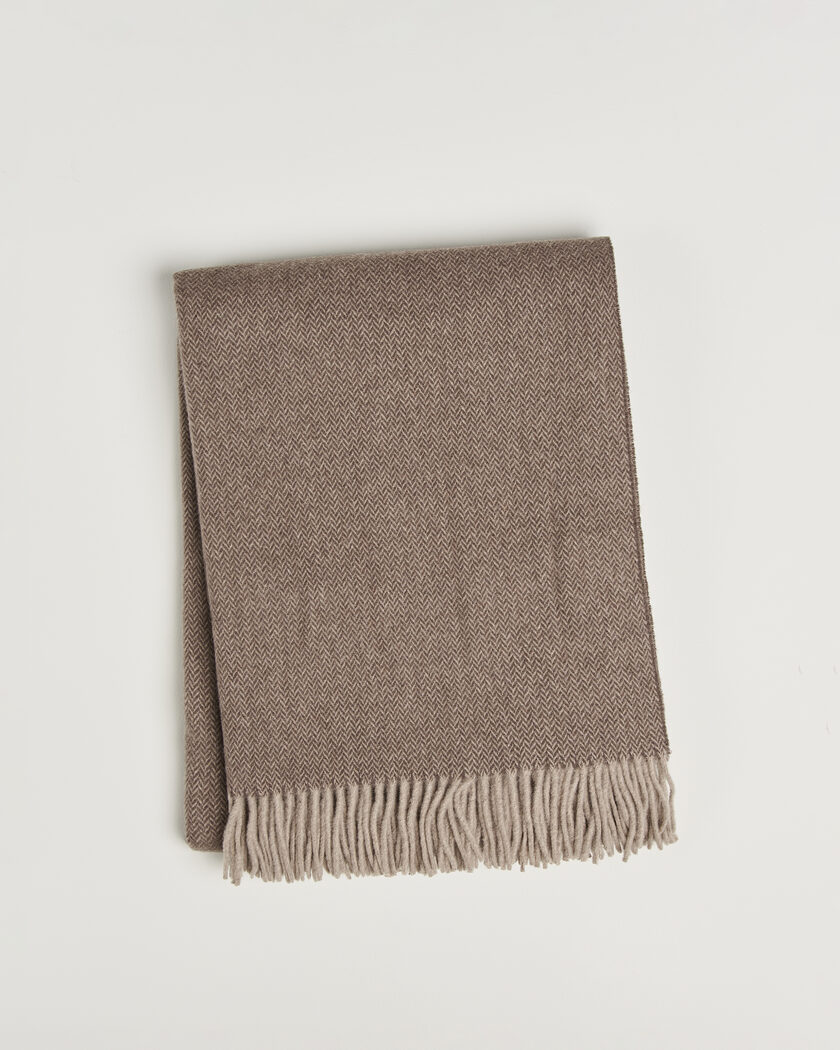 Ralph Lauren Home Jax Wool/Cashmere Throw Blanket Chocolate Brown – Marrone
