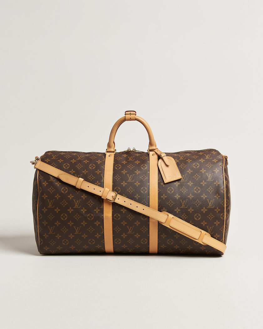 Louis Vuitton Pre-Owned Keepall 55 Bandoulière Monogram – Marrone