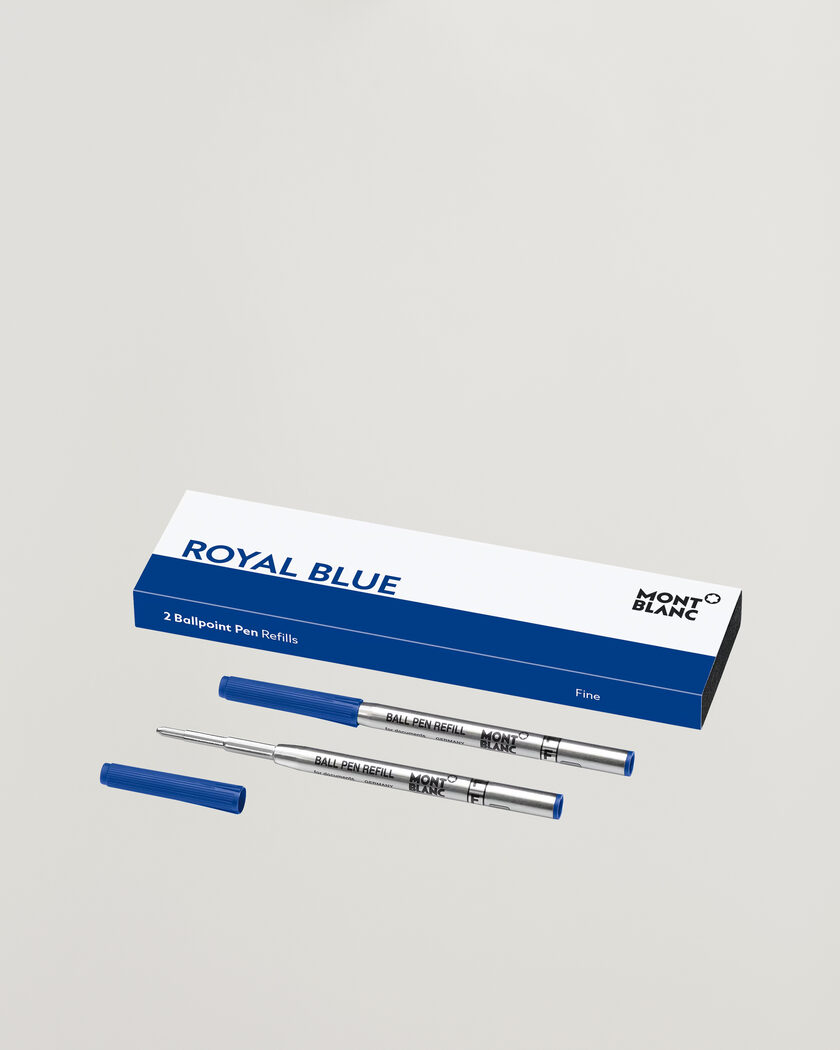 Montblanc 2 Ballpoint Pen Refill Fine Royal Blue – Blu