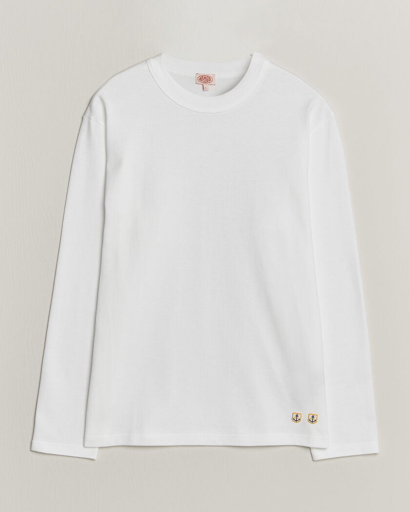 Armor-lux Heritage Long Sleeve Cotton T-Shirt White – Bianco