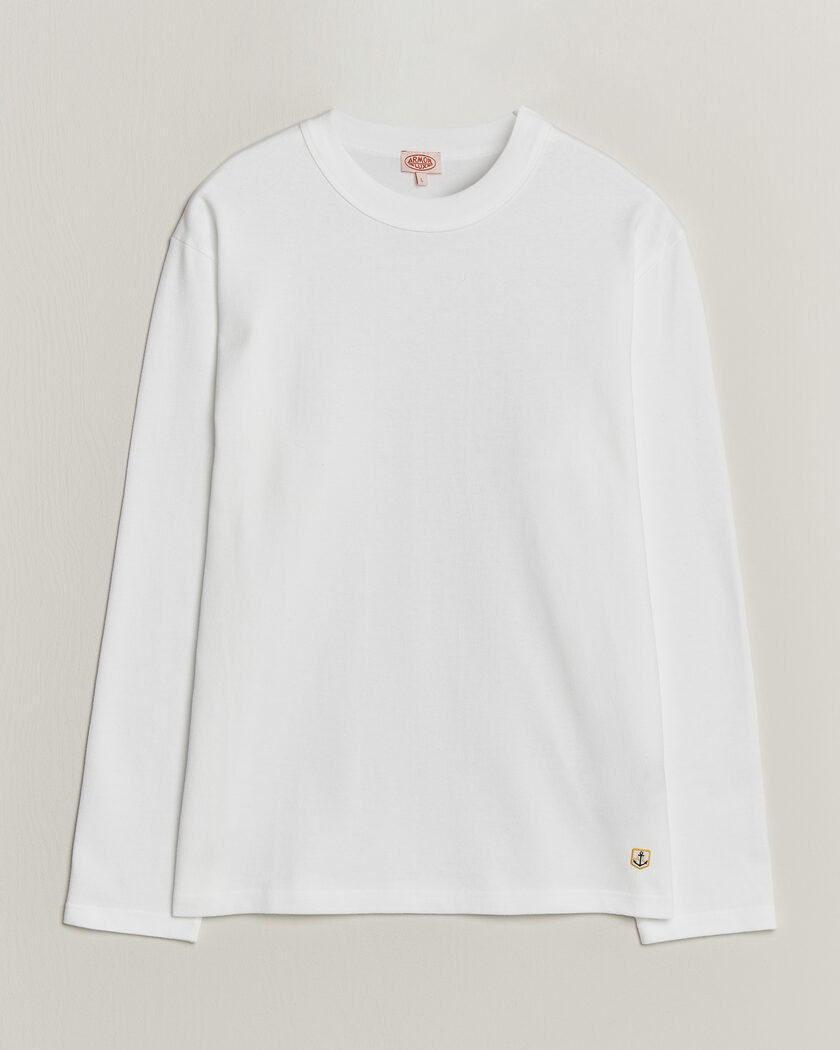 Armor-lux Heritage Long Sleeve Cotton T-Shirt White – Bianco