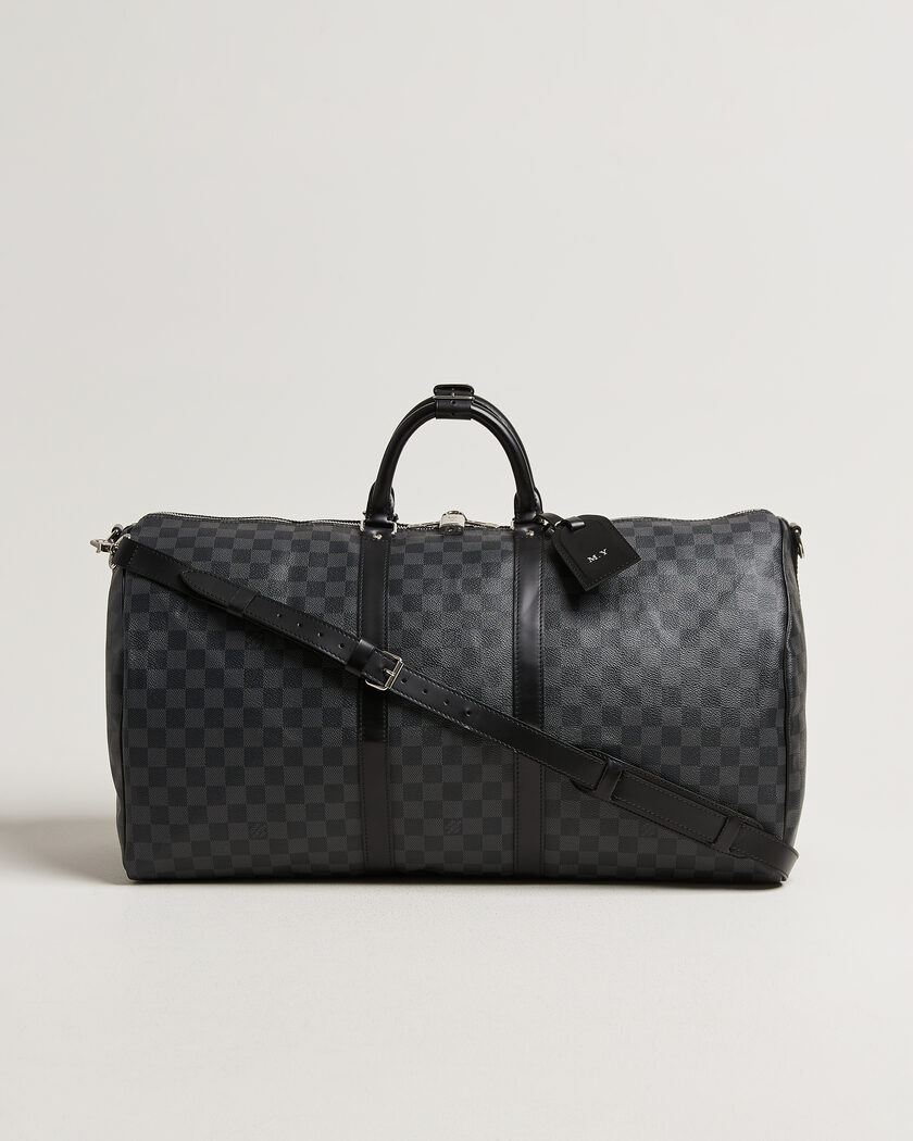 Louis Vuitton Pre-Owned Keepall Bandouliére 55 Damier Graphite – Nero