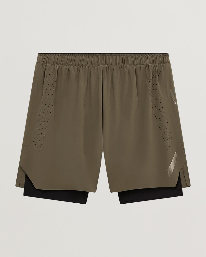 SOAR Running Dual Run Shorts Khaki – Marrone