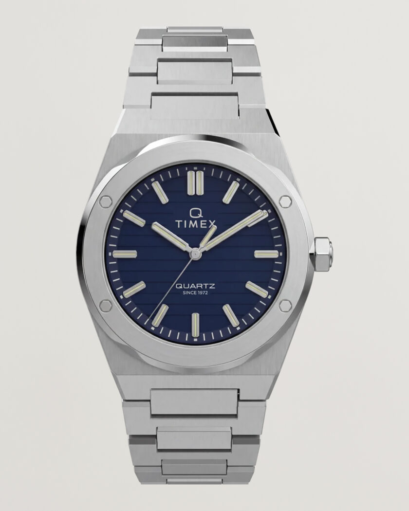 Timex Q Marbella Quartz Stainless Steel 40,5mm Blue Dial – Blu