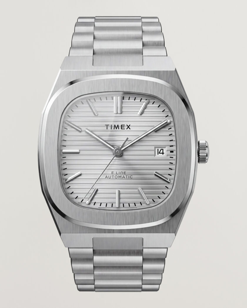 Timex Automatic E Line Stainless Steel 38mm Silver Dial – Argento