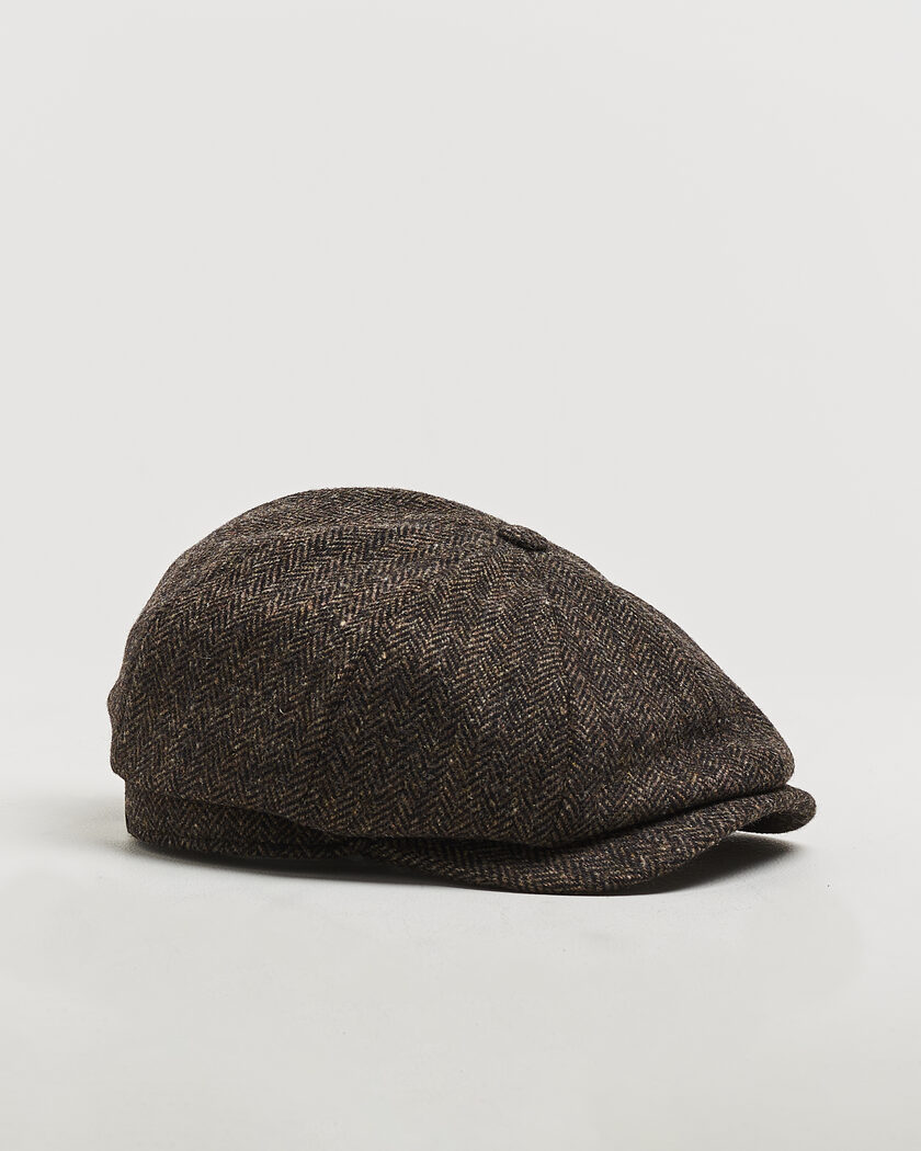 Wigéns Newsboy Classic Shetland Wool Cap Dark Brown – Marrone